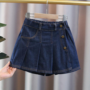 2025夏季 子热裤 新款 洋气原色休闲百搭裤 中大儿童韩版 女童牛仔短裤