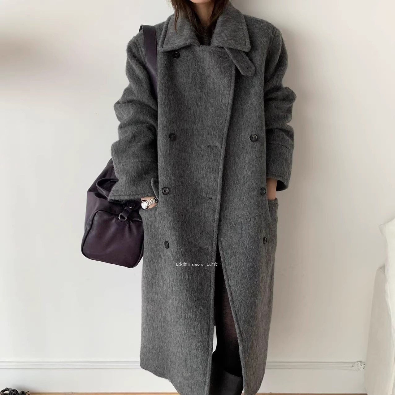 L少女 waitmore秋冬夹棉羊毛呢子大衣女高级感中长款外套625225,女装/女士精品,毛呢外套,淘宝优惠券,粉丝福利购,淘宝优惠卷