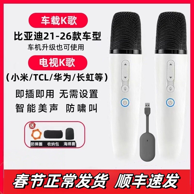 适用比亚迪话筒汉唐宋元秦L海豚海豹海狮06驱逐舰05钛3车载麦克风