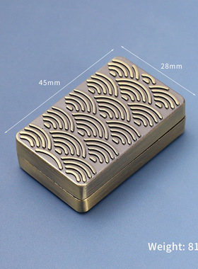 EDC啪啪币圣诞树无限位推牌减压神器波浪纹方块推牌发泄解压