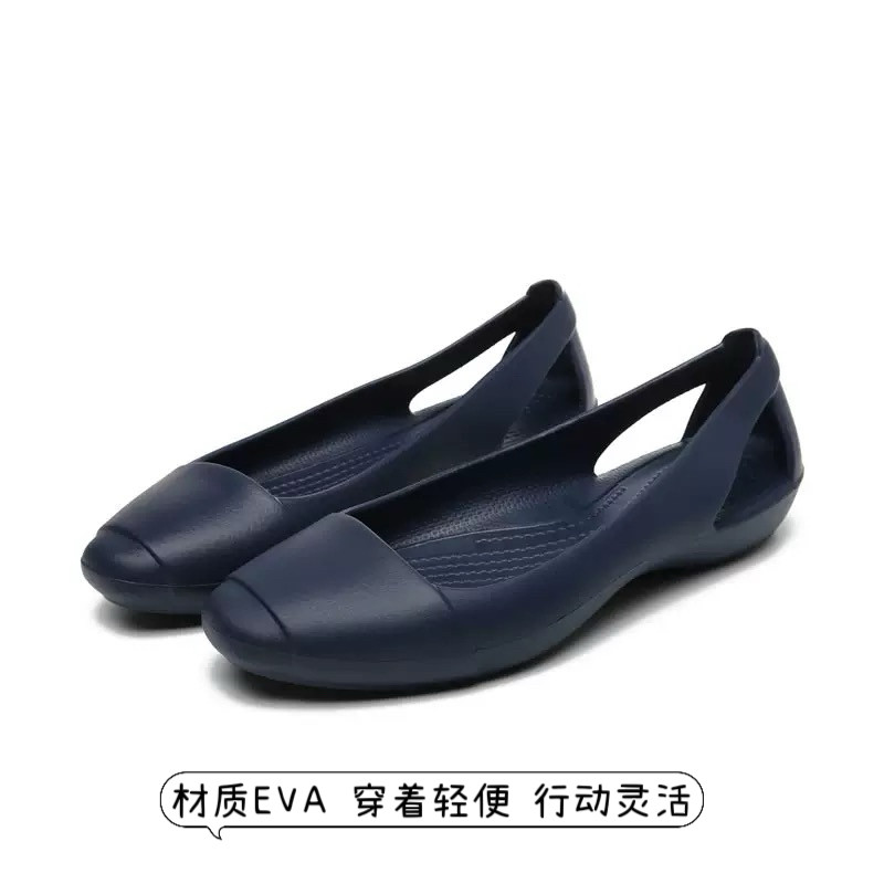 Cross女鞋 休闲浅口平底鞋低帮镂空单鞋夏季舒适轻便防滑软底凉鞋