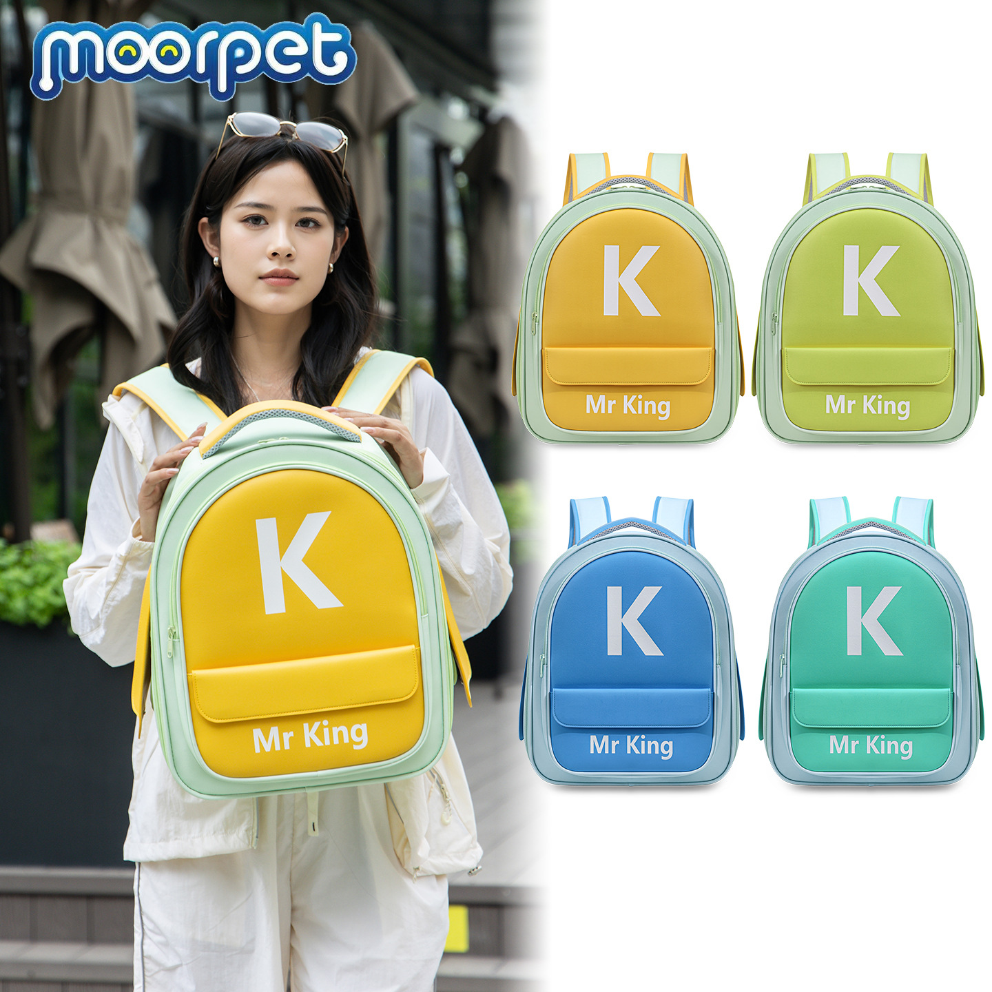 双肩宠物包轻便透气宠物外出包