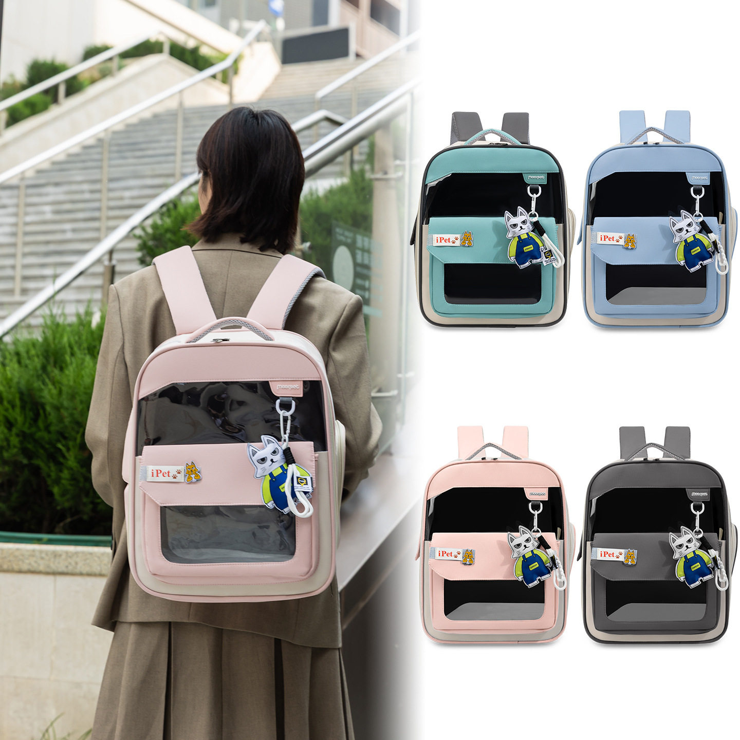 双肩宠物包猫狗包大容量外出便携