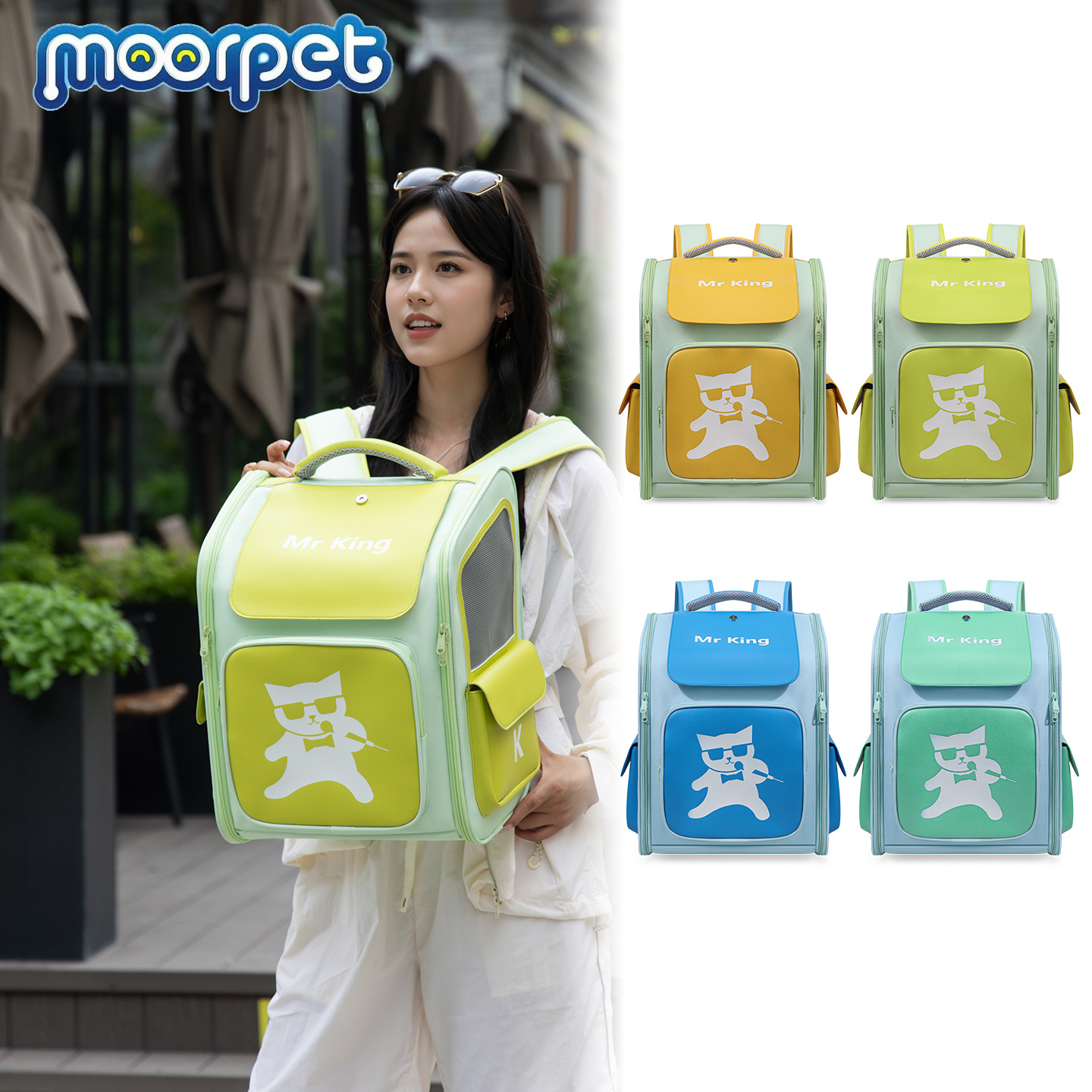 便携双肩外带猫咪宠物用品