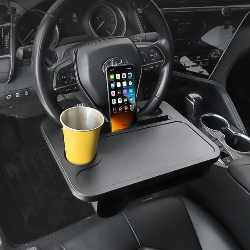 汽车方向盘餐桌饭桌多功能车上桌子吃饭小车驾驶置物架车载小桌板