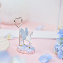Cute message folder, business card, note clip, INS desktop decoration, little ornament, girl standing photo, Postcard Folder