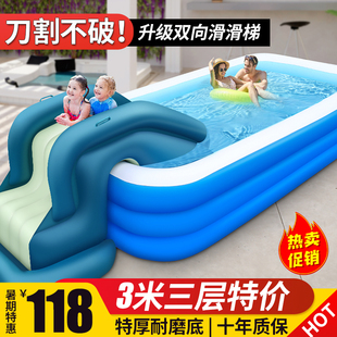 儿童充气游泳池家用成人超大号小孩子戏水池洗澡桶加大型戏水玩具