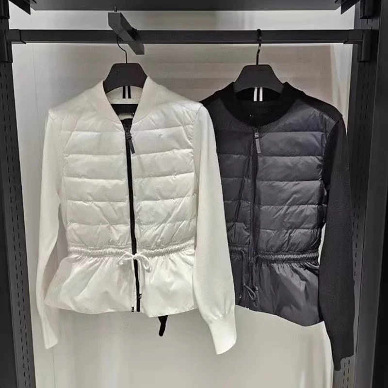 24新款高尔夫服装女士秋冬时尚百搭休闲立领收腰鹅绒长袖保暖外套