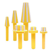 50刀柄CNC羊毛刷清理棒HSK32 主轴清洁棒BT30 100