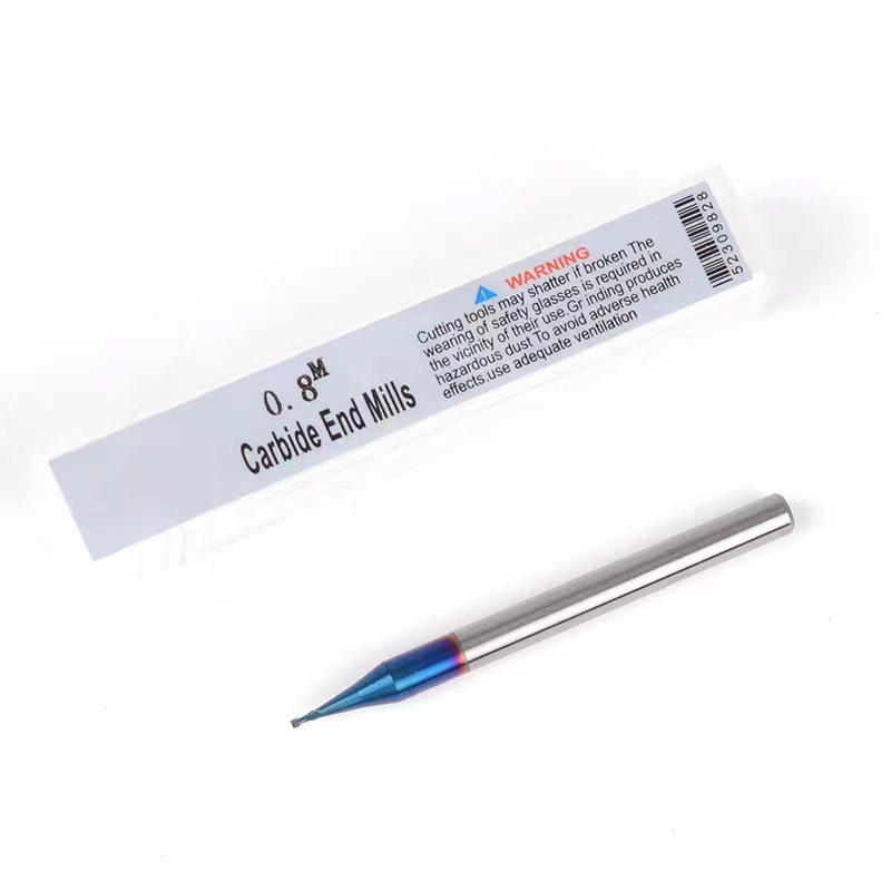 65度钨钢2刃平底微小径刀热处理铣刀硬质合金球刀圆鼻刀0.2-0.9mm