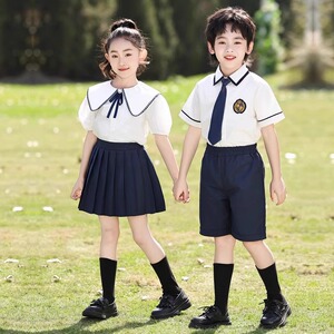 幼儿园园服夏季小学生男班服女童