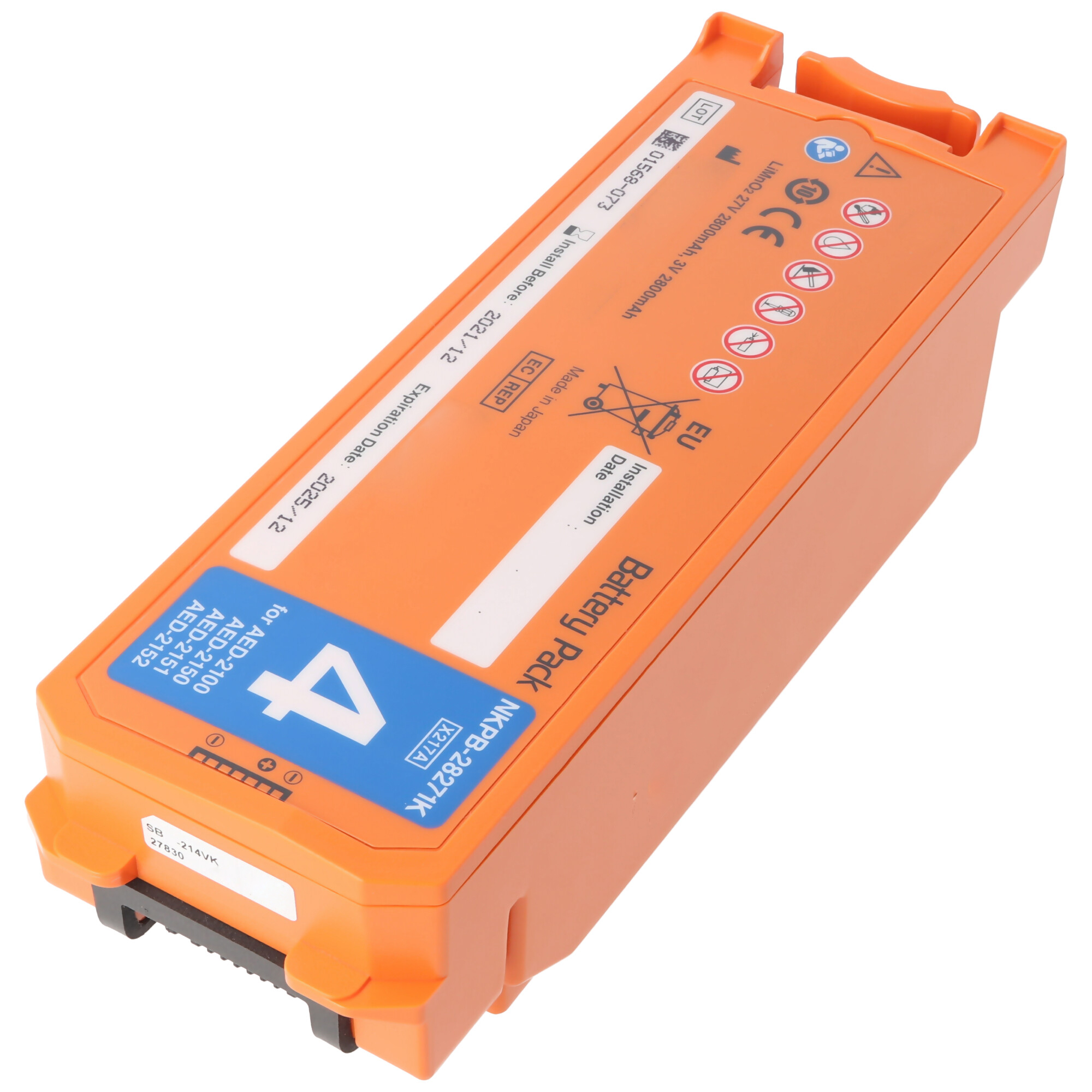 适用光电NKPB-28271K SB-214VK 电池 AED-2150P AED-2150K 2100K