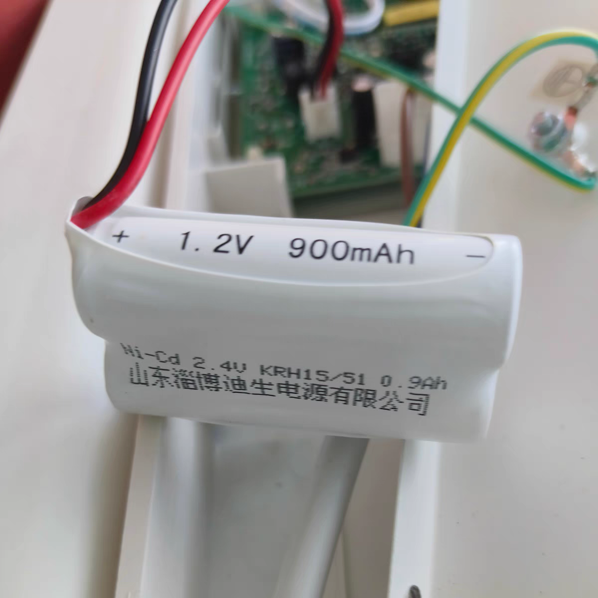 迪生应急灯电池 15/51  2.4V 0.9Ah 电池组 带背板 应急灯电池组