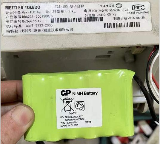 梅特勒托利多TCS-150电子台秤电池GP Ni-MH Battery 7.2V 2250mAh 户外/登山/野营/旅行用品 电池/燃料 原图主图