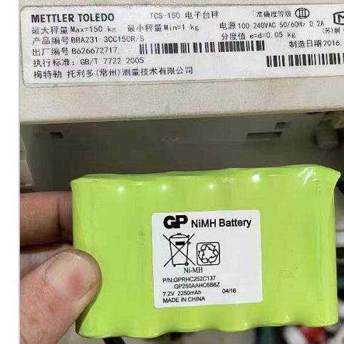 梅特勒托利多TCS-150电子台秤电池GP Ni-MH Battery 7.2V 2250mAh