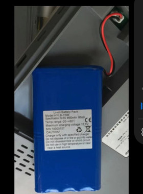适用邦健心电图机IE12 HYLB-1596 IE12A电池 14.8V 4400mAh锂电池