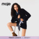 翻领牛仔拼接单排扣长袖 Maje2026春季 夹克外套 法式 时尚 新款 女装