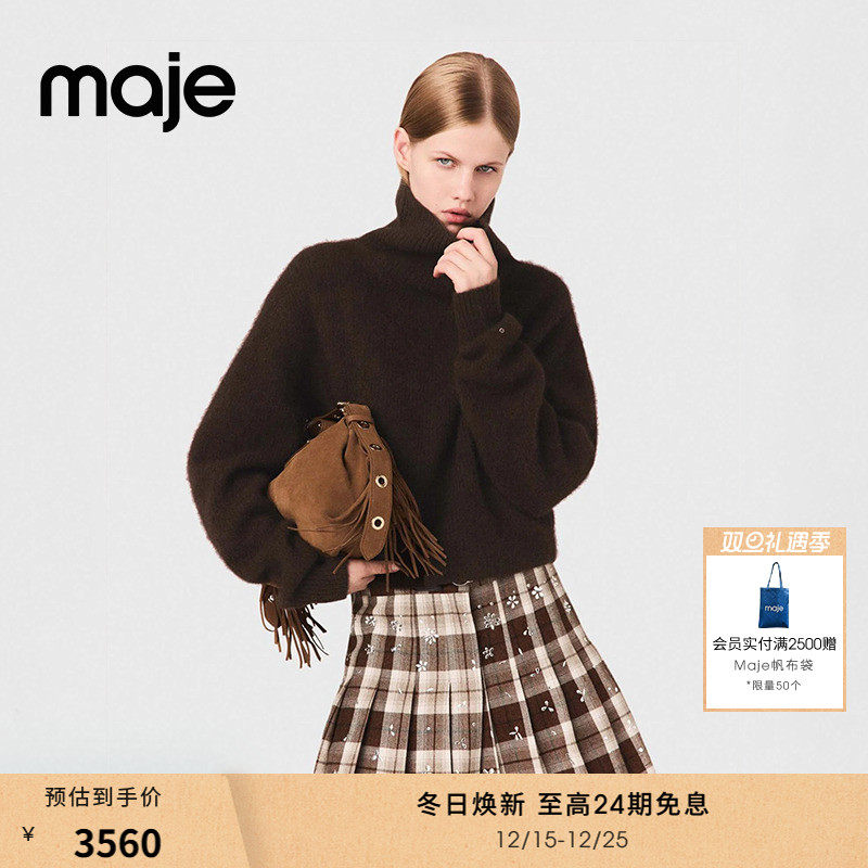 时尚罗纹高领设计 休闲长袖短款款式