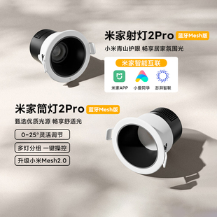 小米米家筒射灯2pro蓝牙mesh版 家用客厅吊顶led防眩无主灯 嵌入式
