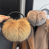 可爱超大貉子毛耳捂可伸缩加厚保暖耳罩秋冬女毛绒耳套真毛毛耳暖