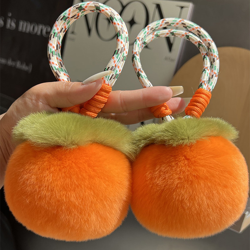 【可爱小柿子】真獭兔毛汽车钥匙扣挂件高档毛绒球书包包挂饰礼物,服饰配件/皮带/帽子/围巾,钥匙扣,淘宝优惠券,粉丝福利购,淘宝优惠卷