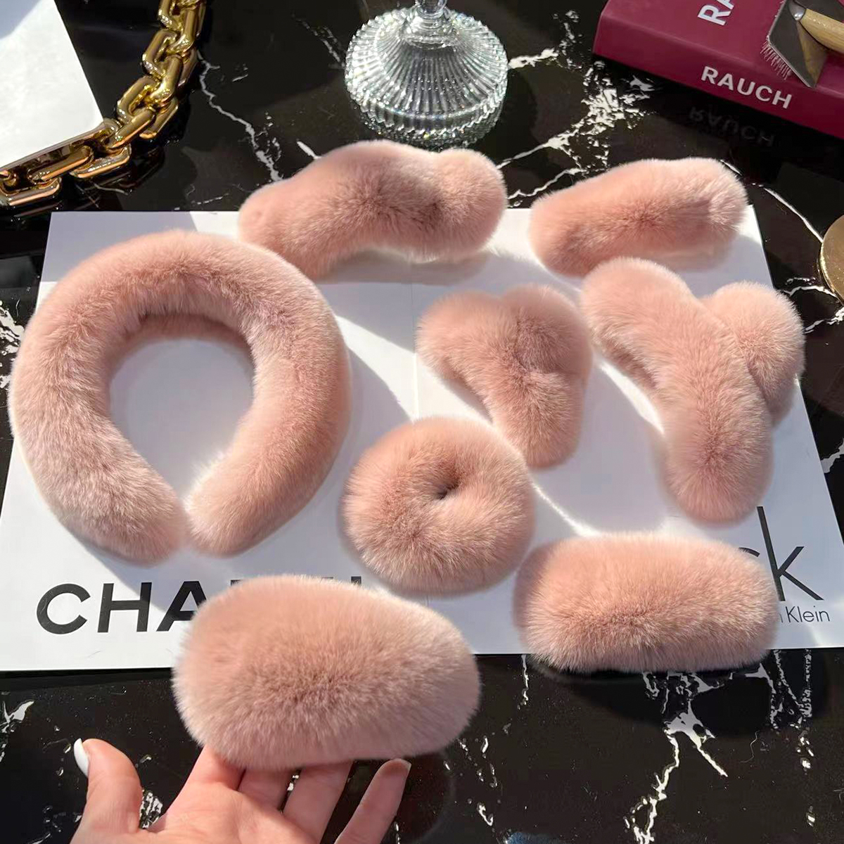 CC家加大号抓夹鲨鱼夹獭兔毛发饰