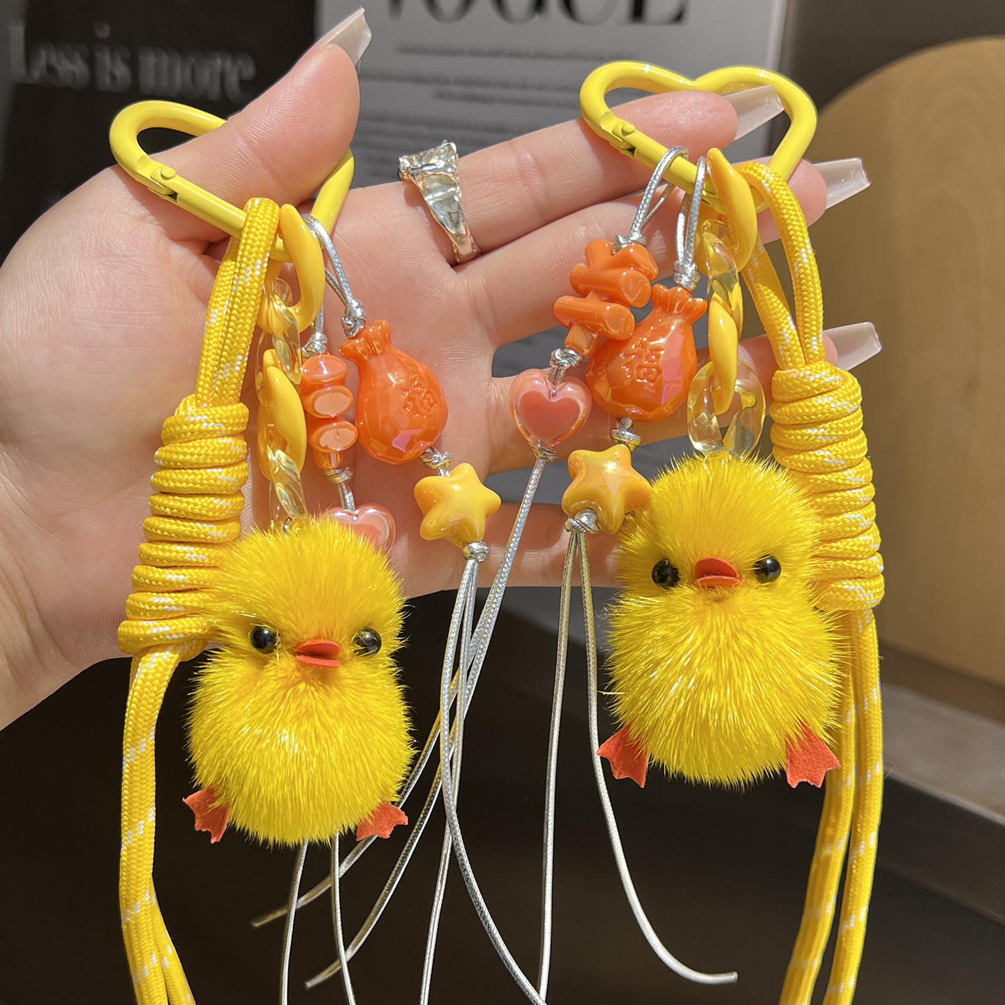 韩系可爱小鸭子钥匙扣包包挂件