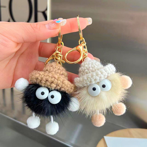 小煤球挂件汽车钥匙扣包挂饰