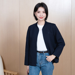 YUN韫职业女性外套女短款时尚洋气开衫宽松百搭通勤春秋上衣女