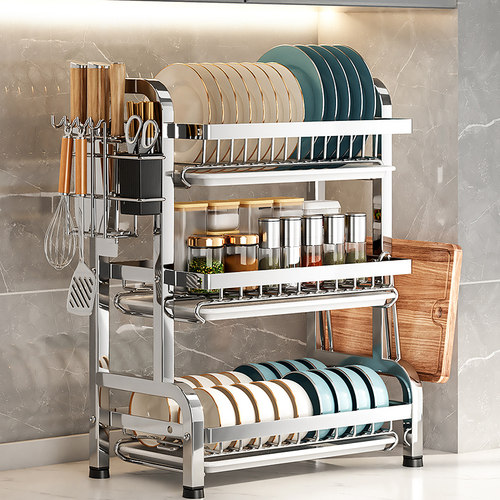 304不锈钢多功能碗碟架