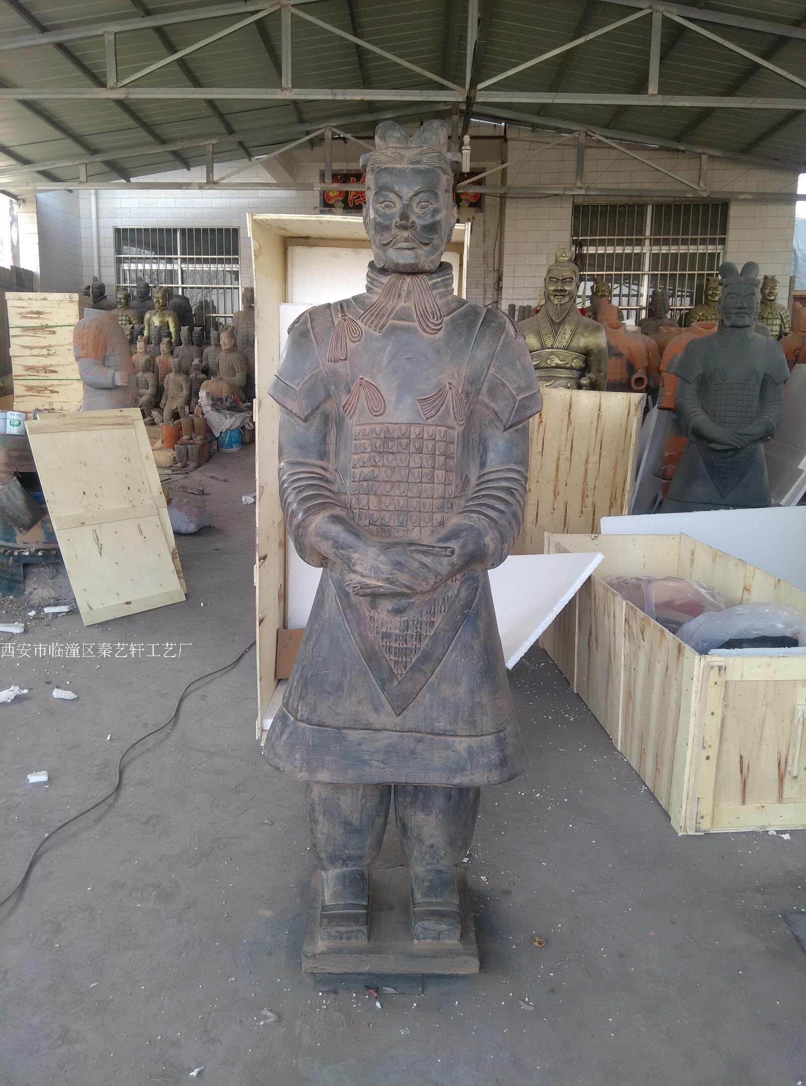 兵马俑工厂自营195cm高仿将军俑特色工艺品家居酒店园林出口礼品