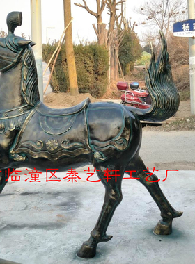 兵马俑工厂定制产品1.8米唐马树脂材质木箱包装 酒店园林广场摆设