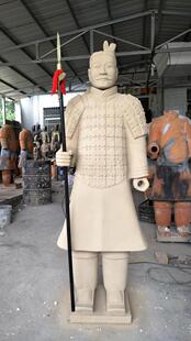 兵马俑工厂190cm仿铜甲士俑 多颜色家居酒店园林公司开业出口礼品