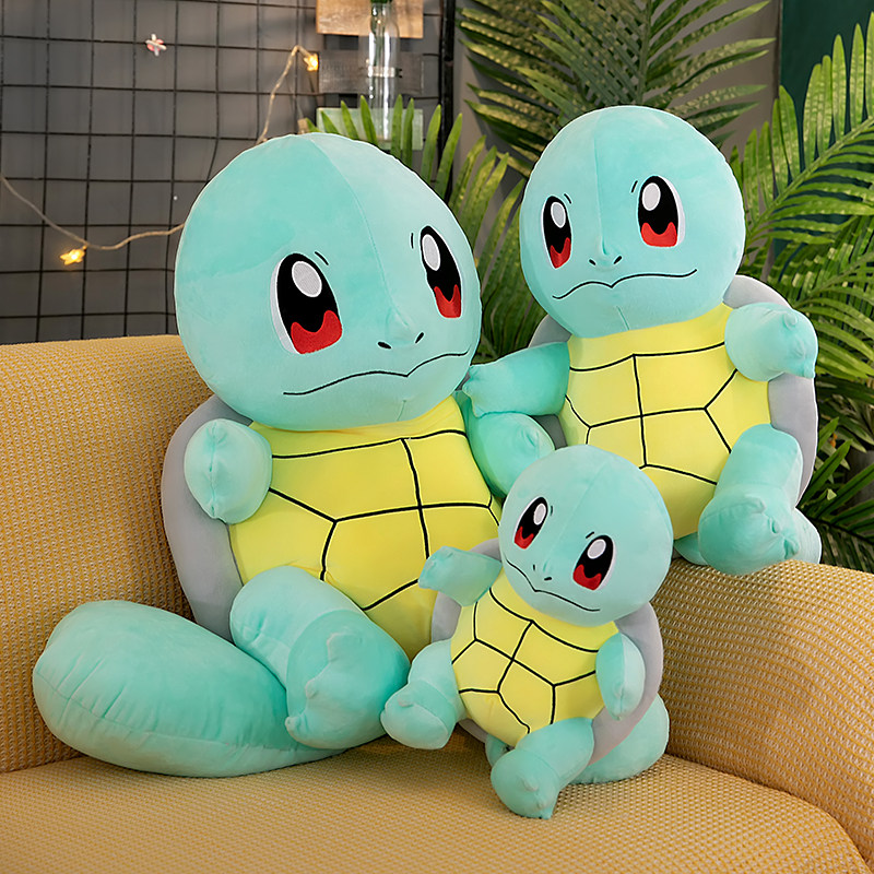 宠物小精灵神奇宝贝宝可梦杰尼龟玩偶乌龟毛绒玩具布娃娃公仔抱枕