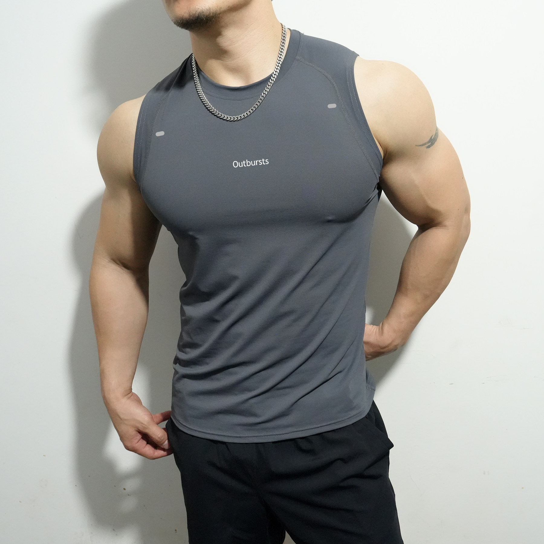 HIPARDSEN夏季运动健身背心男跑步宽松无袖坎肩速干透气健身衣潮