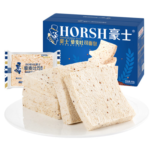【直播专享】豪士藜麦吐司面包手撕健康整箱营养早餐零食品