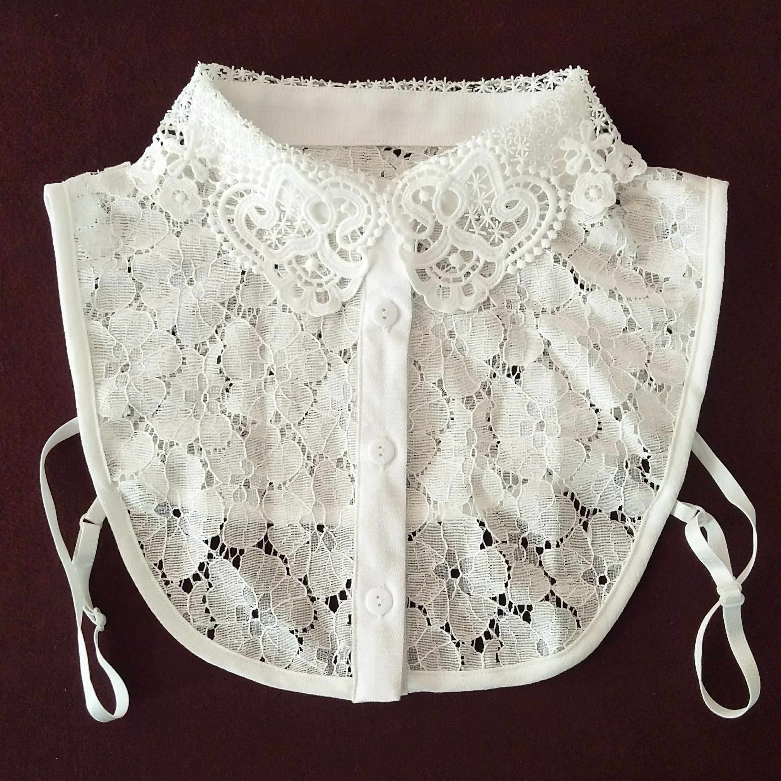 假领子女百搭假领衬衫立领装饰领木耳边假衣领白色衬衣假领女秋冬