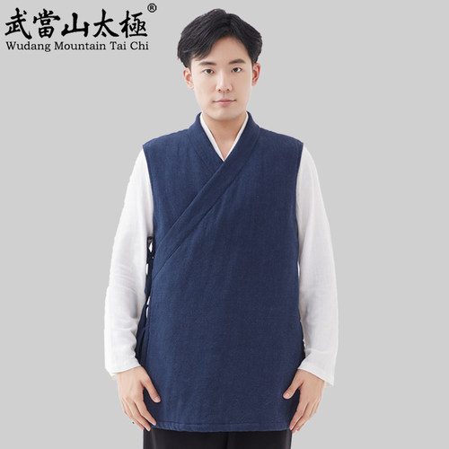 汉服太极马甲加棉男女