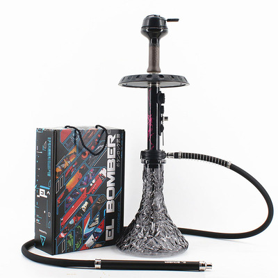 新款俄罗斯水烟壶EL BOMBER DJ阿拉伯不锈钢单管水烟壶礼盒hookah