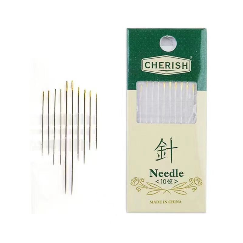 手工针包家用缝纫绣花针工具不锈钢针拼布缝补手缝布艺板针细头尖