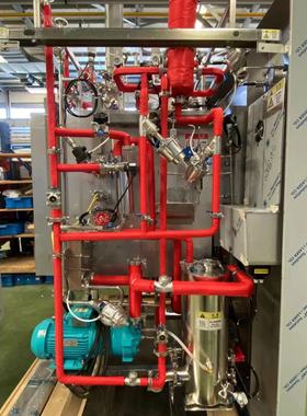 保温棉山东新华灭菌器设备药厂清洁蒸汽管道隔热自粘红色保温棉套