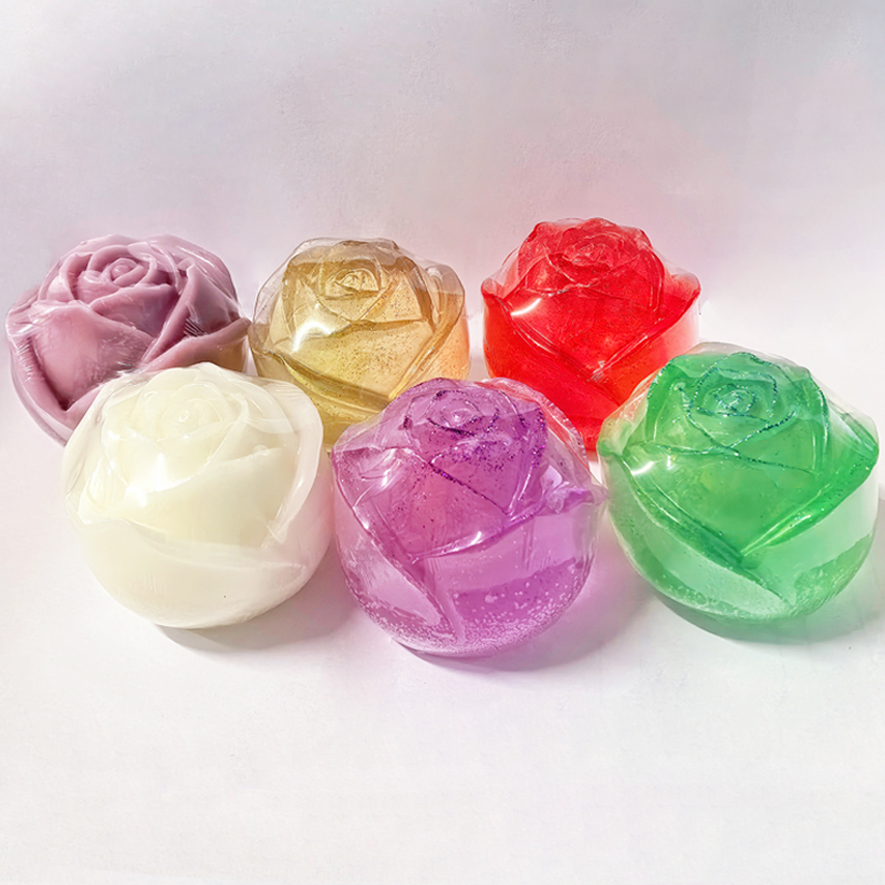 玫瑰花松子高颜值手工皂居家日用洁面洗头沐浴精油香皂节日礼物