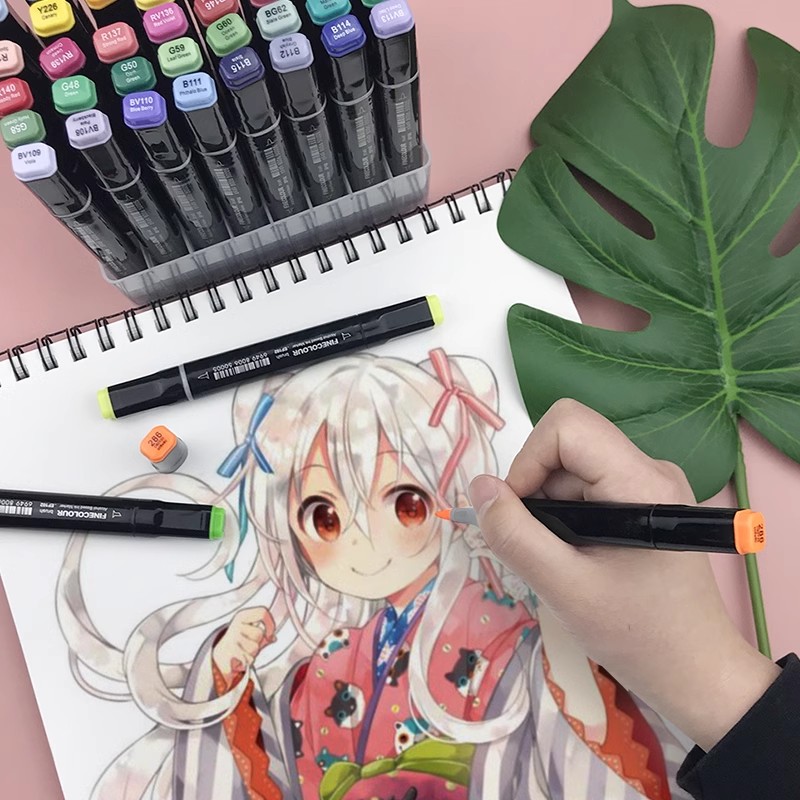 法卡勒马克笔FINECOLOUR三代软头480色油性学生动漫美术套装