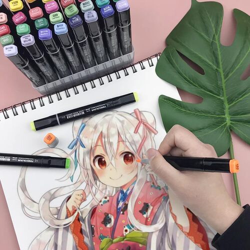 法卡勒马克笔FINECOLOUR三代软头480色油性学生动漫美术套装