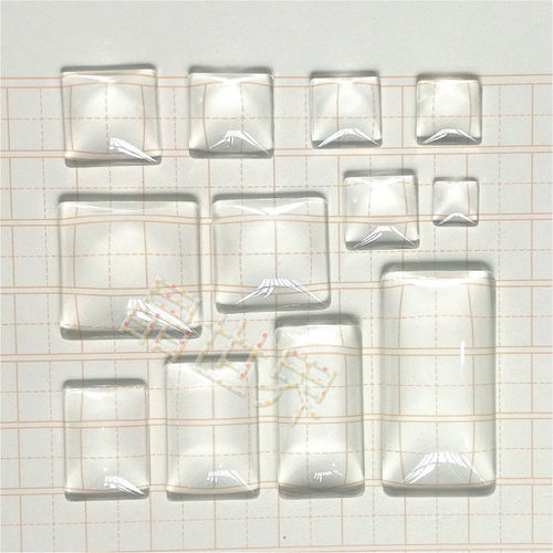 时光宝石玻璃贴片复古饰品正方
