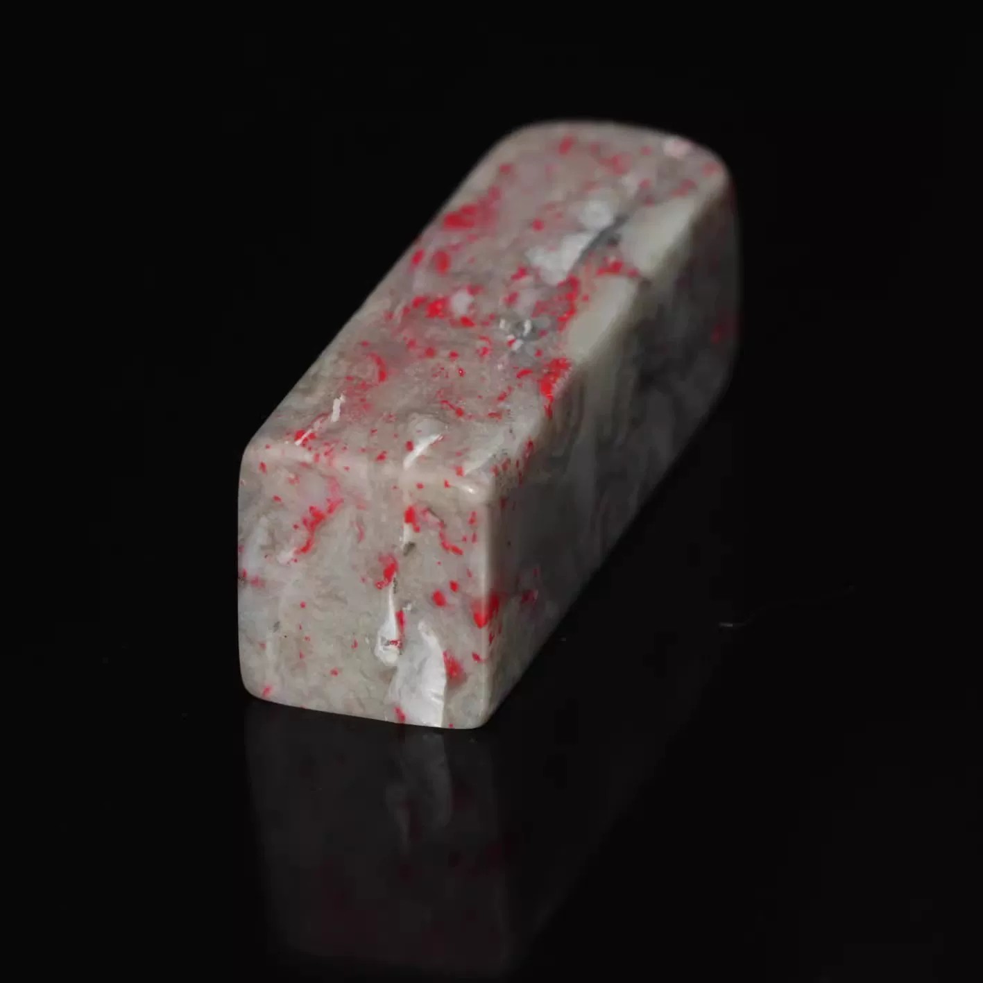 今古堂精品鸡血石印章1.5&times;1.7天然朱砂辰砂书画印章篆刻天然石料