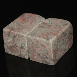 2.5cm鸡血石正章对章今古堂新款天然石材中国名石书画篆刻姓名章