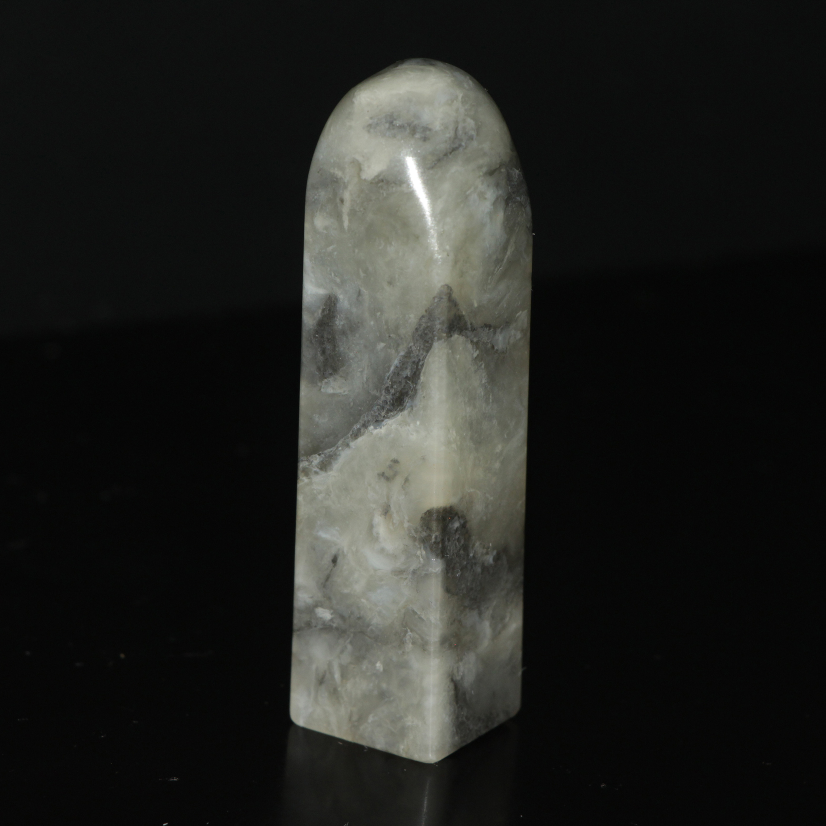 今古堂印章石料寿山石结晶体水坑冻石印章篆刻字18*18*70mm姓名章