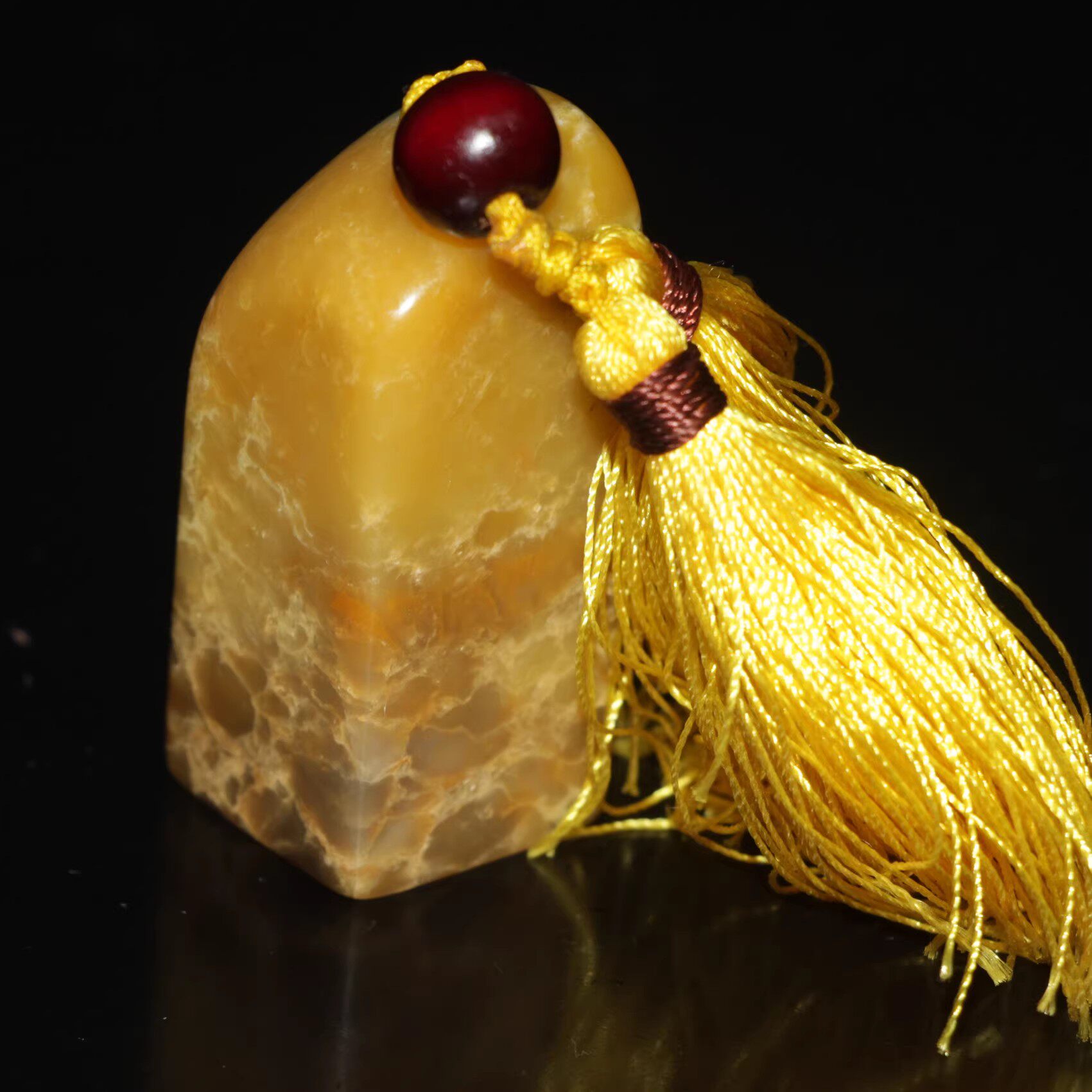 2&times;2厘米寿山石黄冻正章水坑晶随形章新款三尺书画落款姓名章闲章