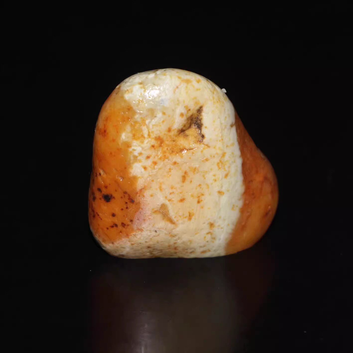 小田黄石印章今古堂天然寿山石老田坑溪蛋田黄温润细腻原石随形章